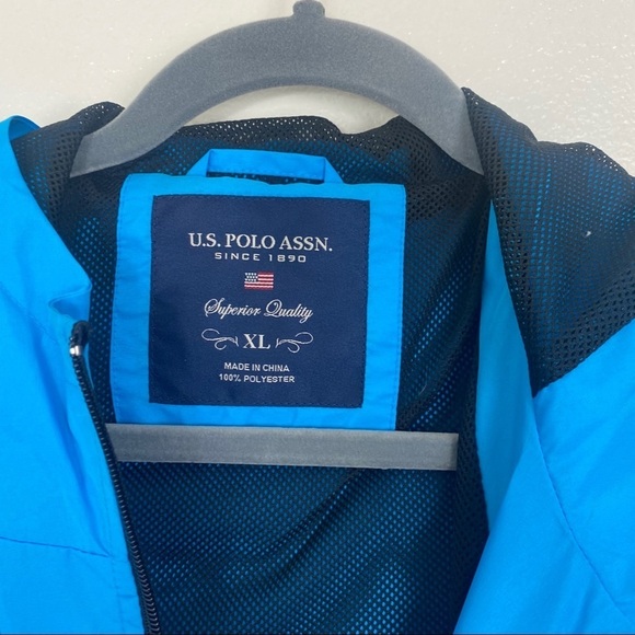 NWT U.S. POLO Logo Windbreaker Jacket SZ XL - Picture 3 of 5